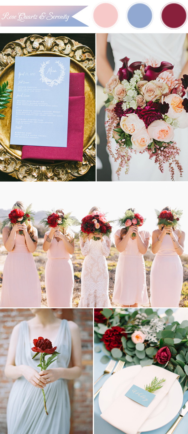 2016-pantone-trending-rose-serenity-and-cranberry-wedding-color-ideas