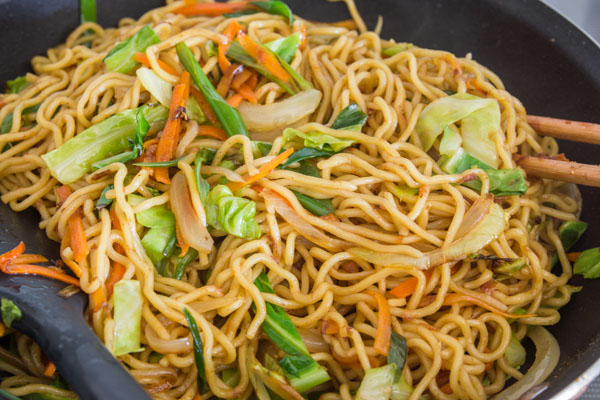 Recipe for the classic matsuri favorite, yakisoba.