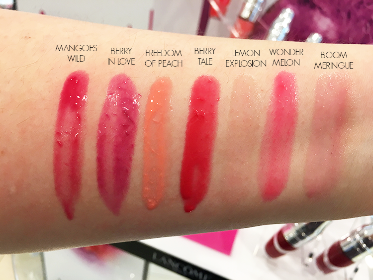 lancome-juicy-shakers-swatches-all-full-range-mangoes-wild-berry-in-love-boom-meringue