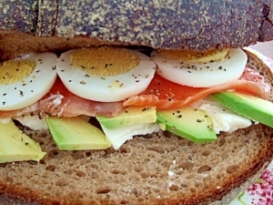 Avocado & Salmon Sandwich