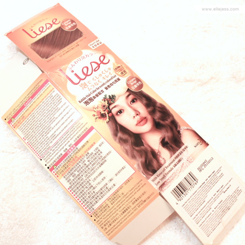 03b Liese Creamy Beige Bubble Hair Color Review_packaging_ingredients