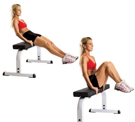 Leg-Pull-in-Seated-Flat-Bench