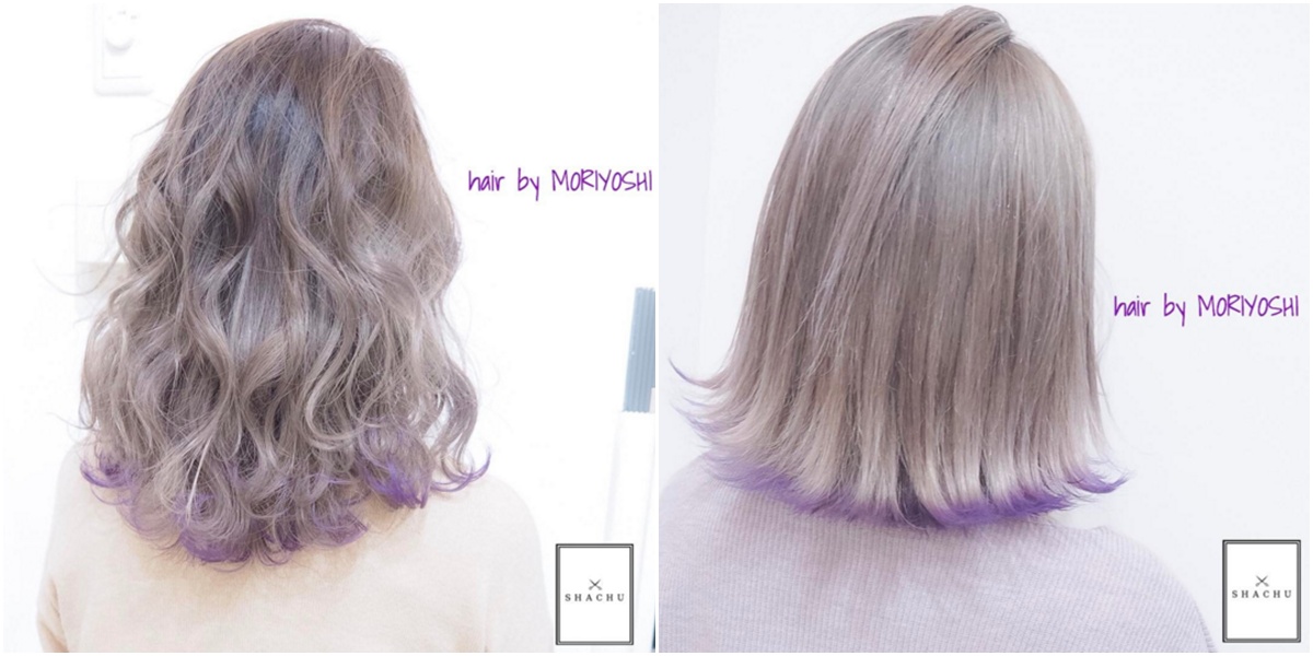 Pearl gray × violet