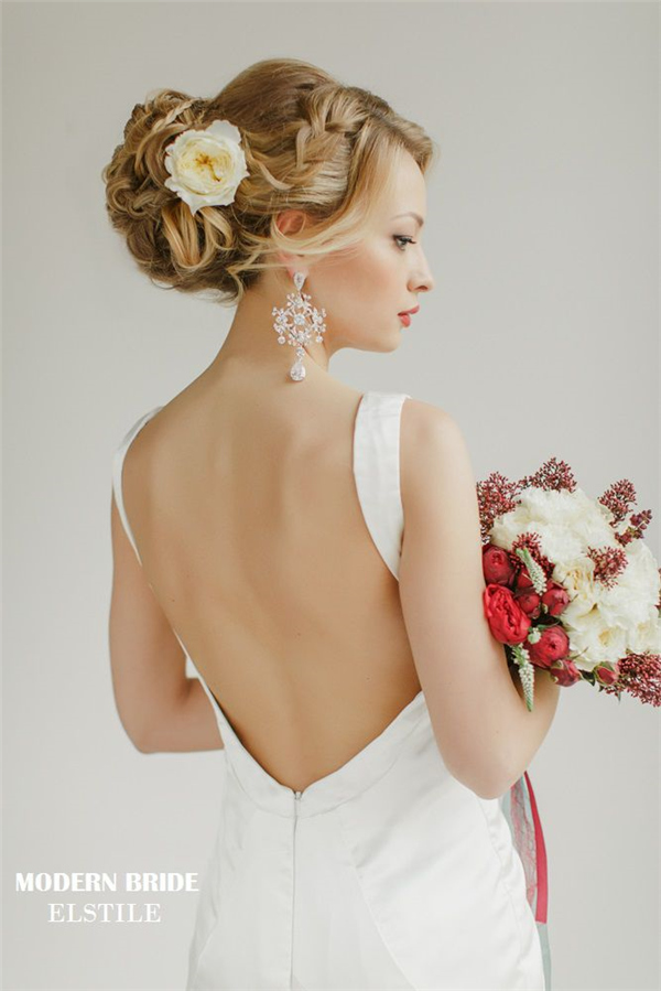 braided-wedding-updo-hsirsyle-for-long-hair-with-flowers
