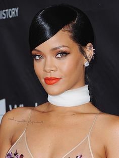 HOLLYWOOD, CA - OCTOBER 29: Singer Rihanna arrives at the 2014 amfAR LA Inspiration Gala at Milk Studios on October 29, 2014 in Hollywood, California. (Photo by Jon Kopaloff/FilmMagic)