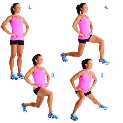 Around-the-Clock Lunges