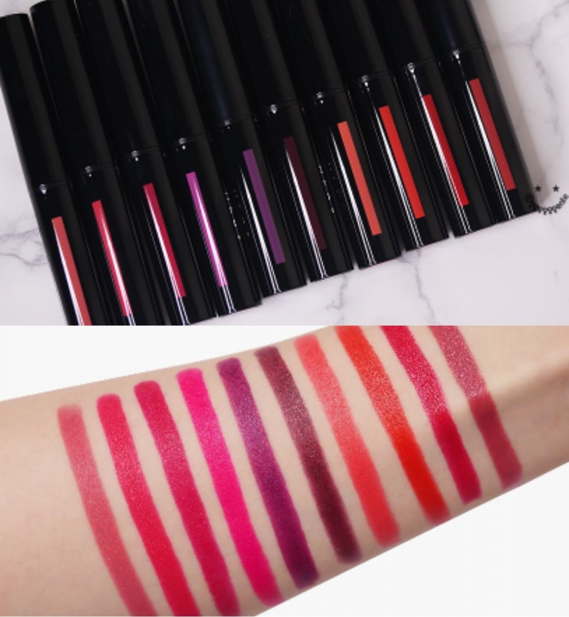 swatch lipsticks