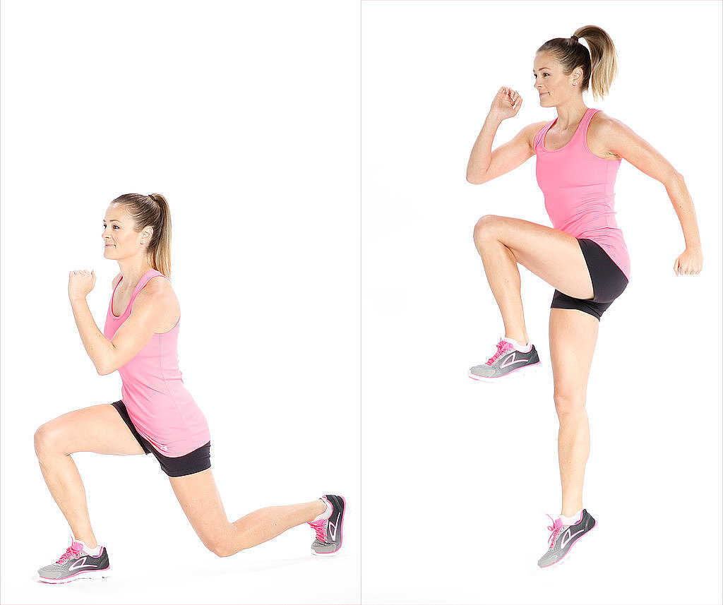 Reverse Lunges with Jump