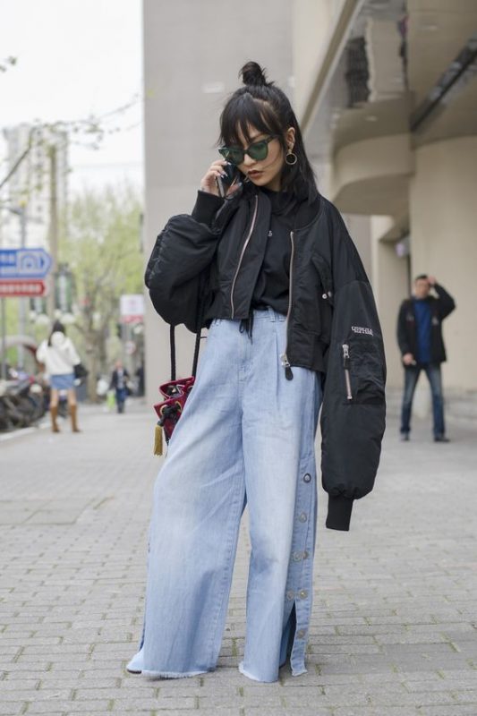 Shanghai Fashion Week street style.