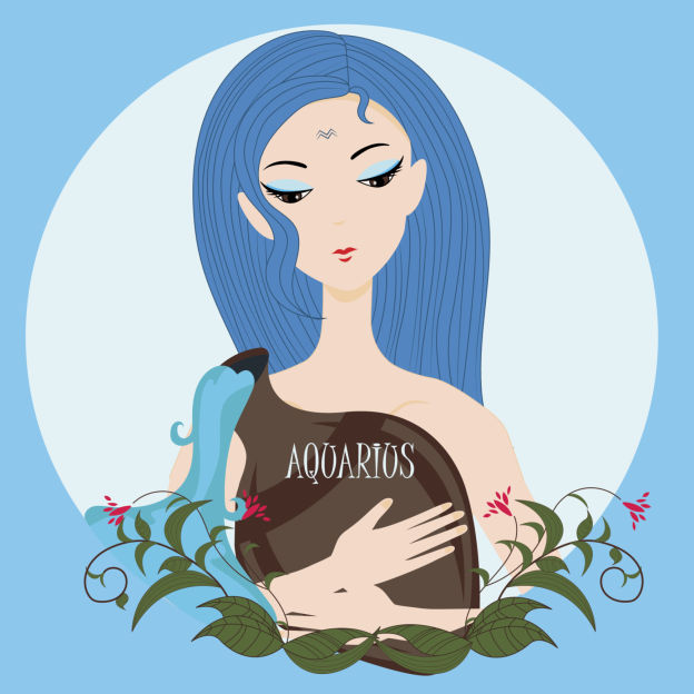 Zodiac girl Aquarius