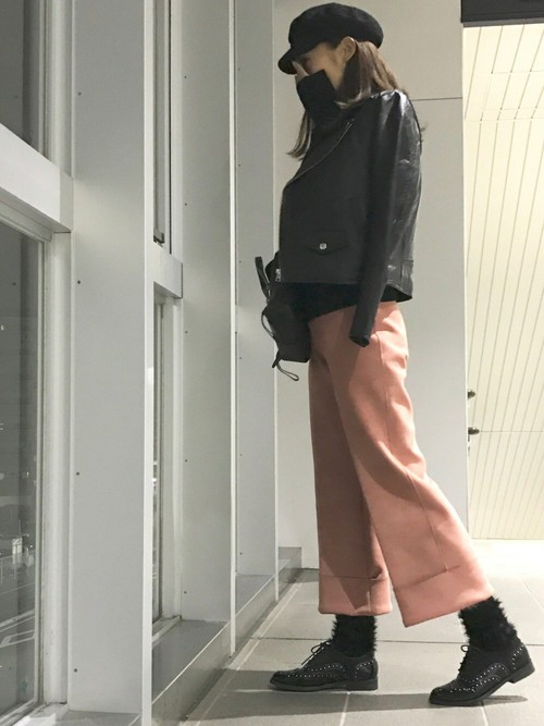 dark pink trouser with jacket