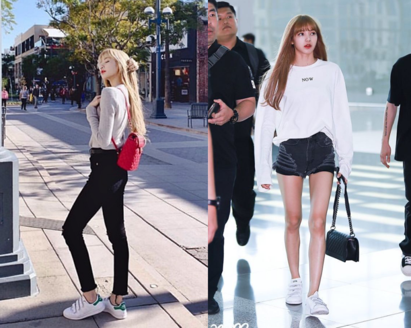lisa blackpink nike cortez