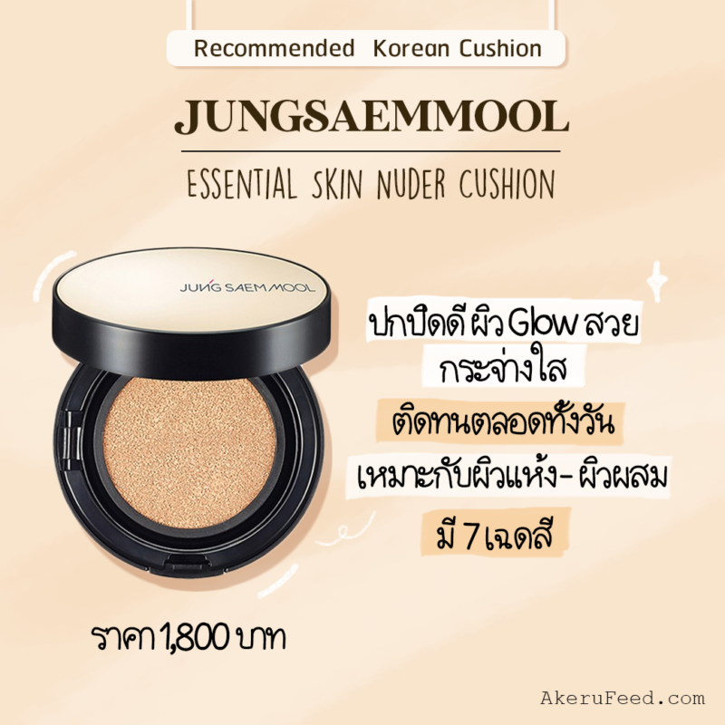 10 คุชชั่นเกาหลียอดนิยม ผิวเนียนสวยแบบสาวเกาหลี AKERU