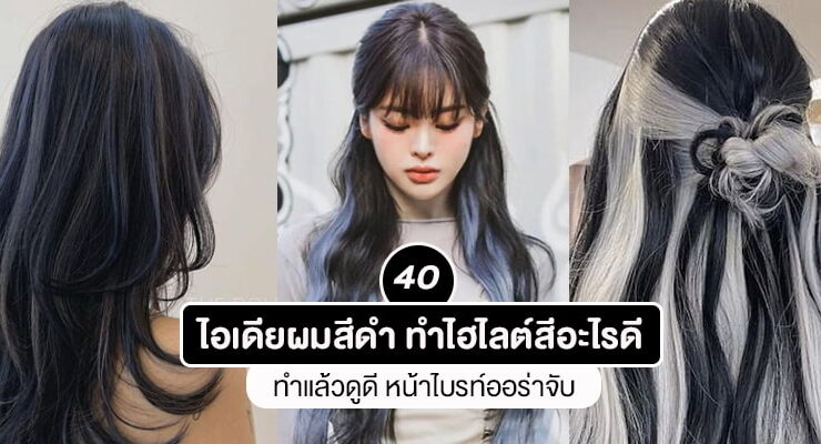 Black hair highlight ideas