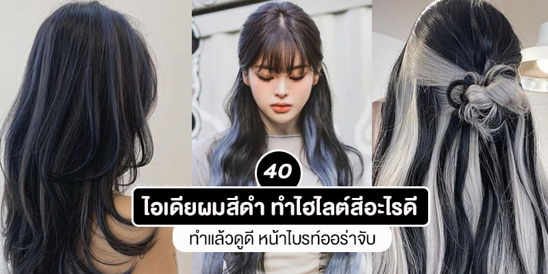 Black hair highlight ideas
